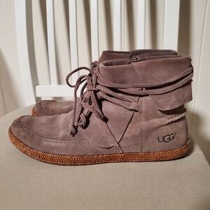 UGG Women's Lace Up Boots - Taupe and Brown